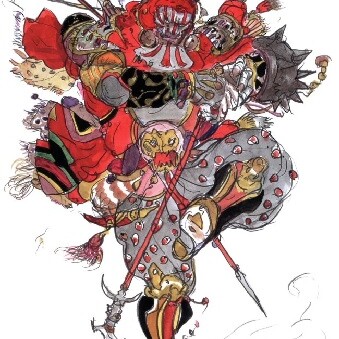 L'artwork officiel de Gilgamesh par Yoshitaka Amano